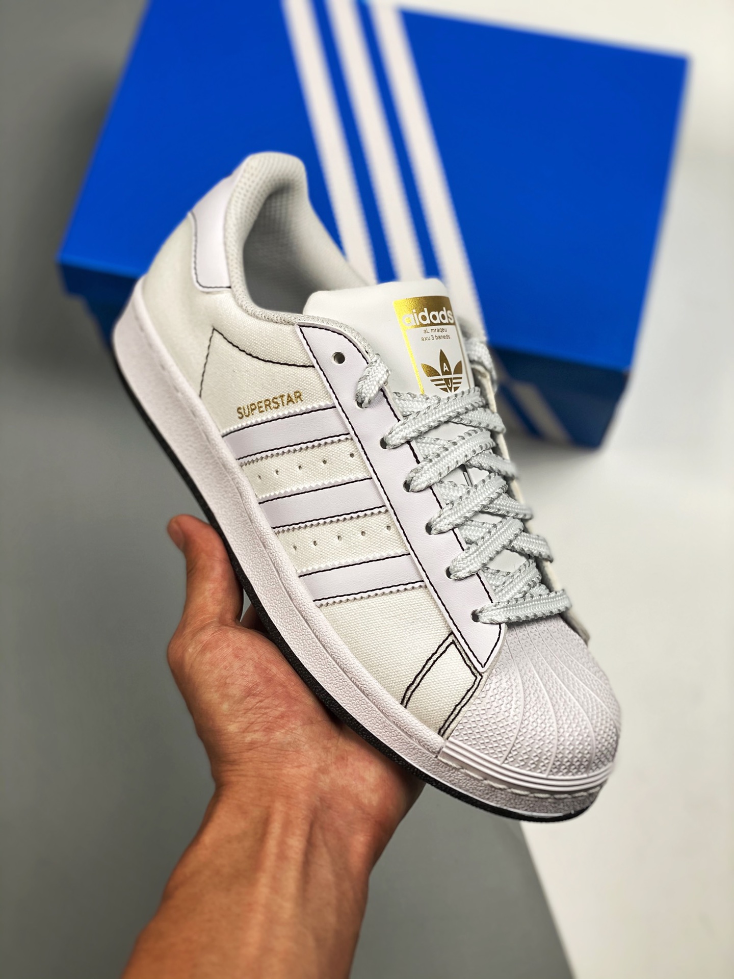 AD Superstar White Black Shell Head Sports Classic versatile board shoes New colorway uses new Ortholite insole breatha…
