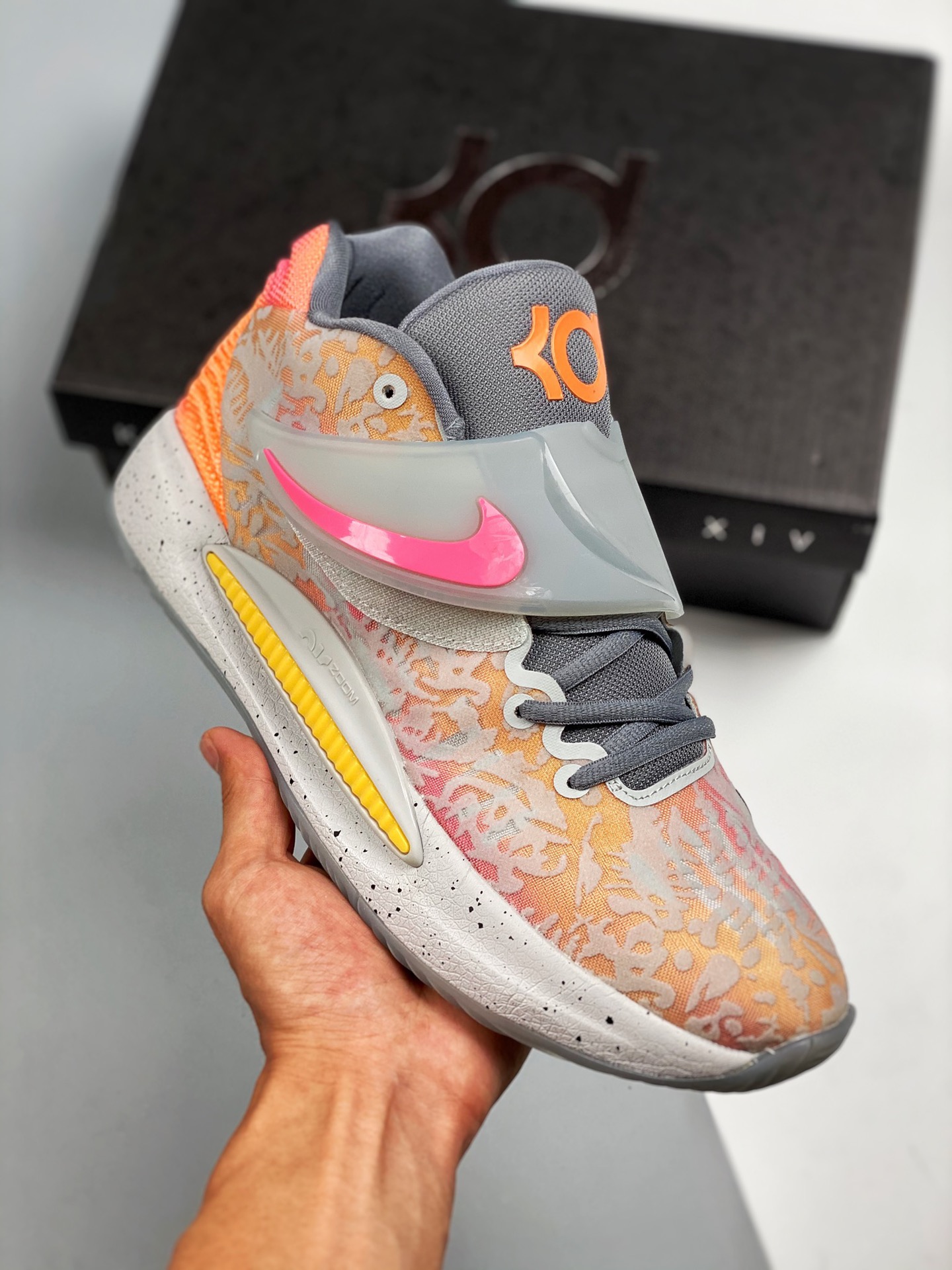 NK Zoom KD 14 EP Torneo Juvenil Élite, Durant, superficie de malla, zapatillas de baloncesto con amortiguació…