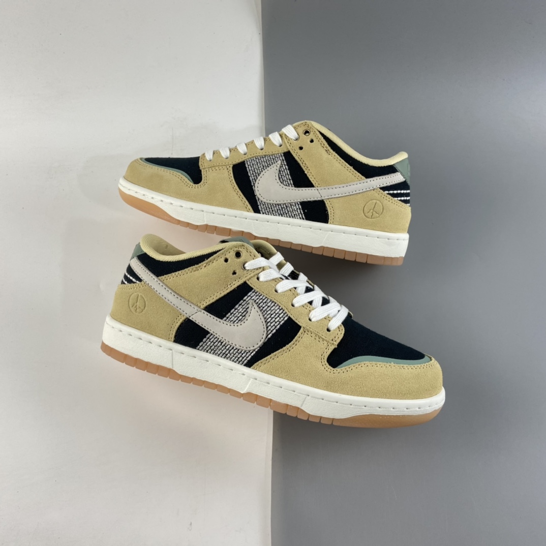 P320 Nike SB LowDunk“Rooted in Peace”刺子绣”大地色限定低帮滑板鞋 DJ4671-294