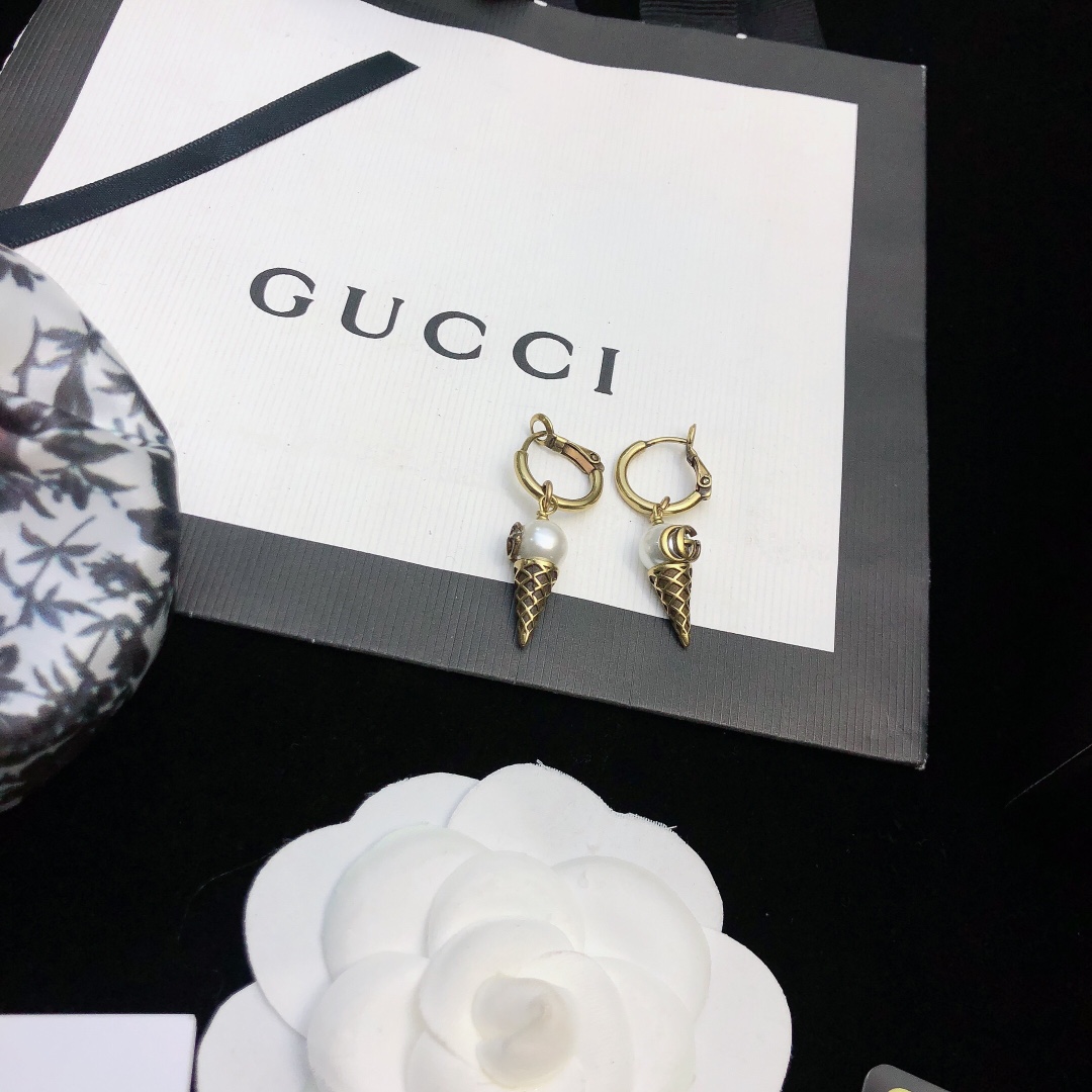 Gucci Jewelry Earring Luxury Fake
 925 Silver