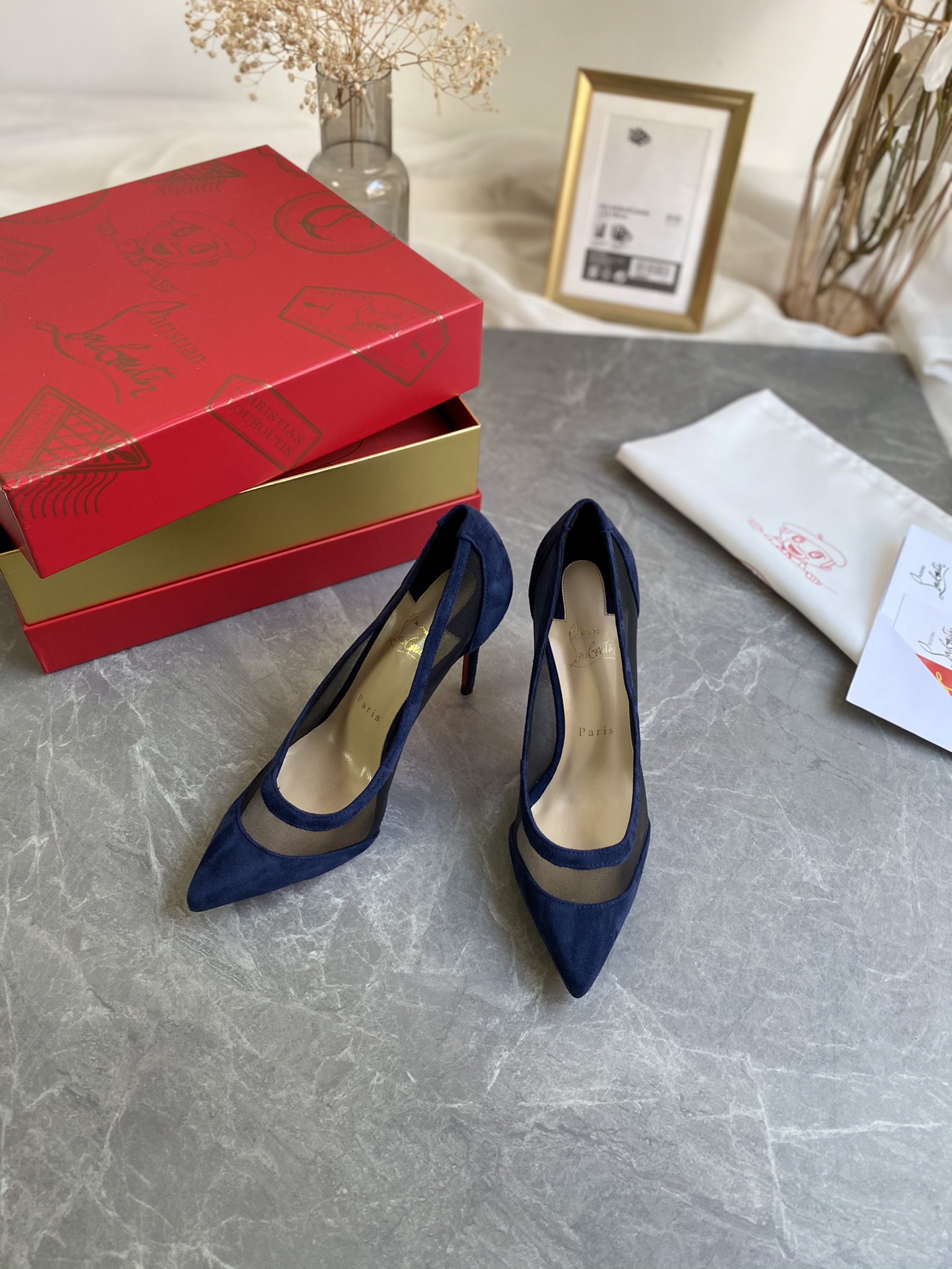 Christian Louboutin 10CM 하이힐 단화 봄여름 시리즈 신상품 등장-최고급 품질