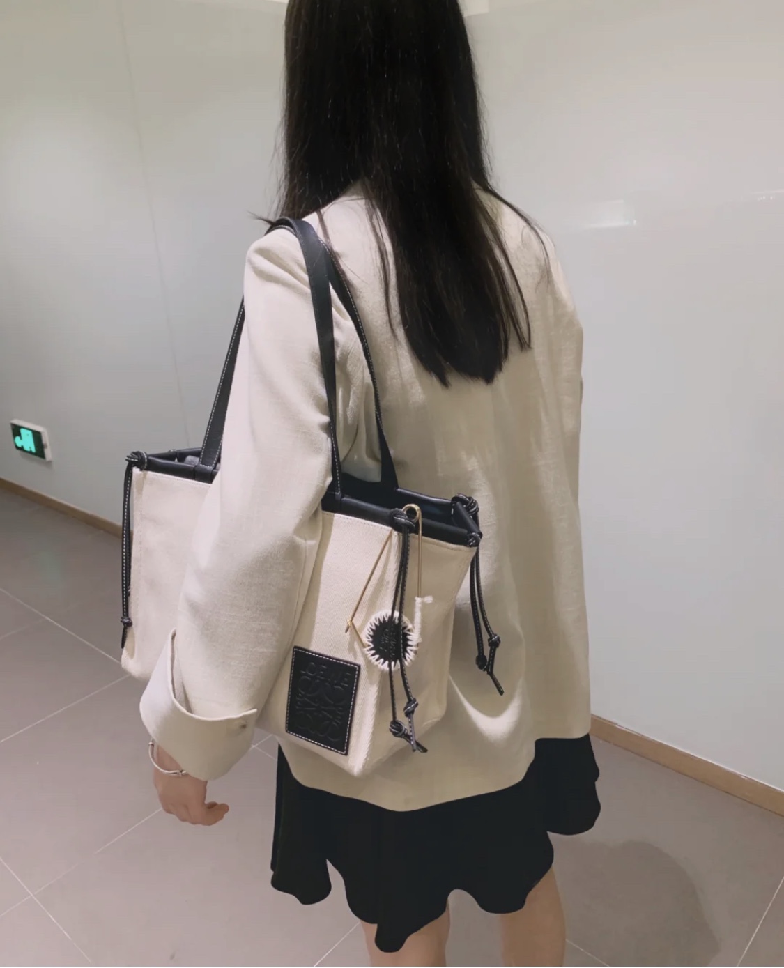 Loewe罗意威 cushion tote bag 0515黑色