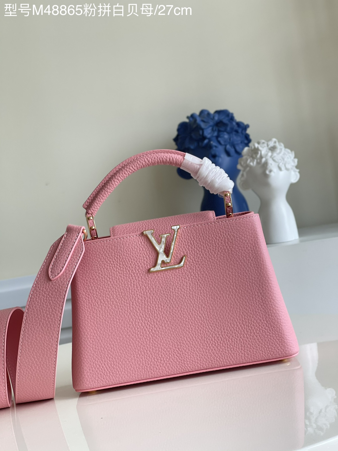 Louis Vuitton LV Capucines Bags Handbags 2023 Replica Wholesale Cheap Sales Online
 Pink White Taurillon Snake Skin M48865