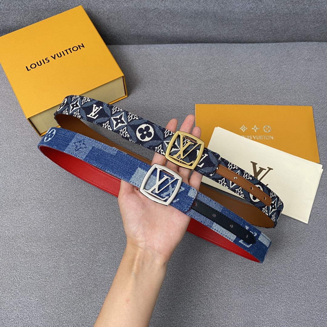 Buy
 Louis Vuitton AAA+
 Belts Gold Women Canvas