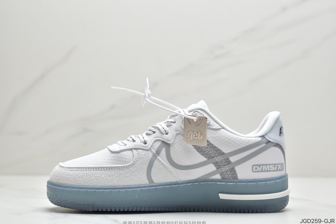 180 耐克Nike Air Force 1 React QS 解析冰蓝Light Bone 冰块 CQ8879-100