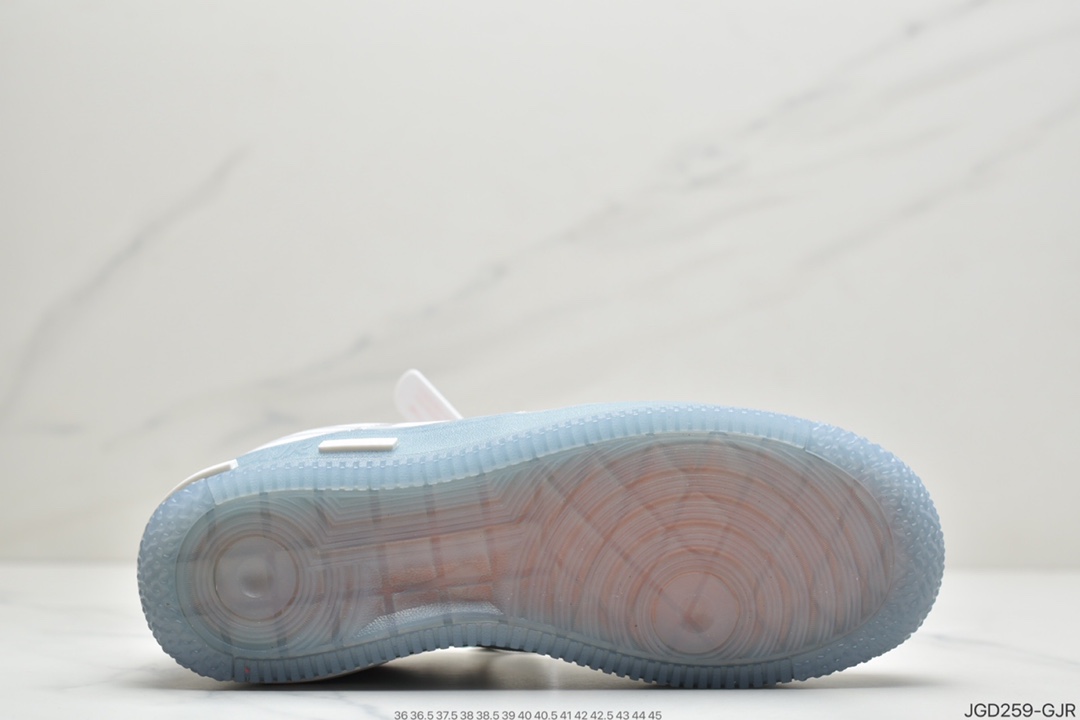 180 耐克Nike Air Force 1 React QS 解析冰蓝Light Bone 冰块 CQ8879-100