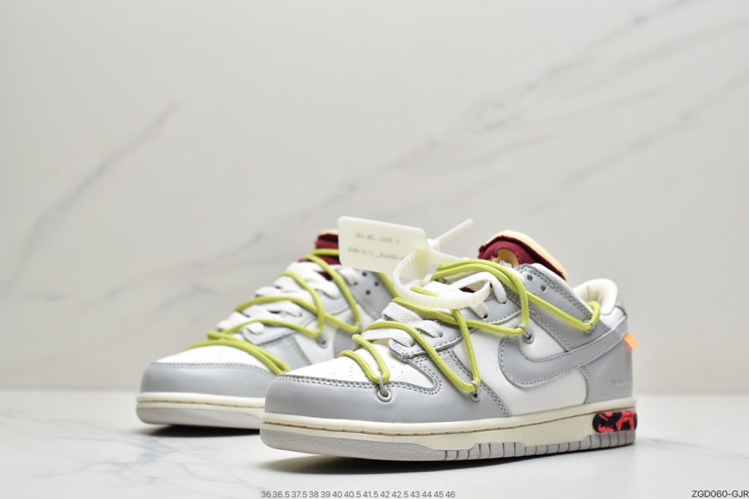 290 VIRGIL ABLOH设计师独立品牌Off-White x Nike SB Dunk Low”The 50”扣篮系列低帮经典百搭休闲运动板鞋 官方货号#DM1602-106