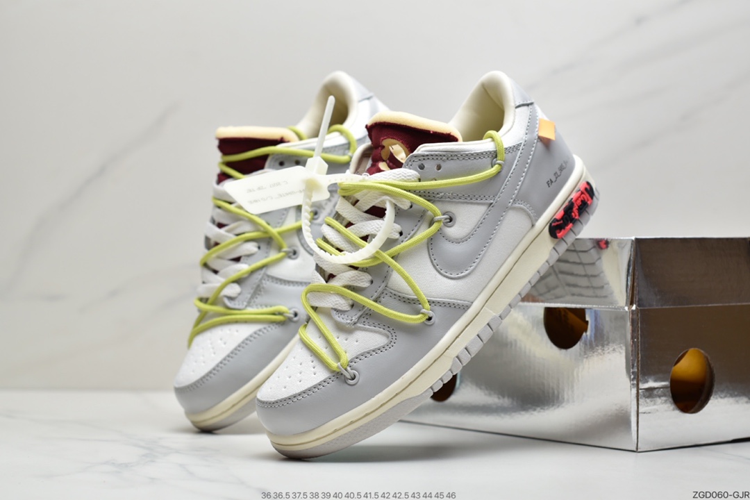 290 VIRGIL ABLOH设计师独立品牌Off-White x Nike SB Dunk Low”The 50”扣篮系列低帮经典百搭休闲运动板鞋 官方货号#DM1602-106