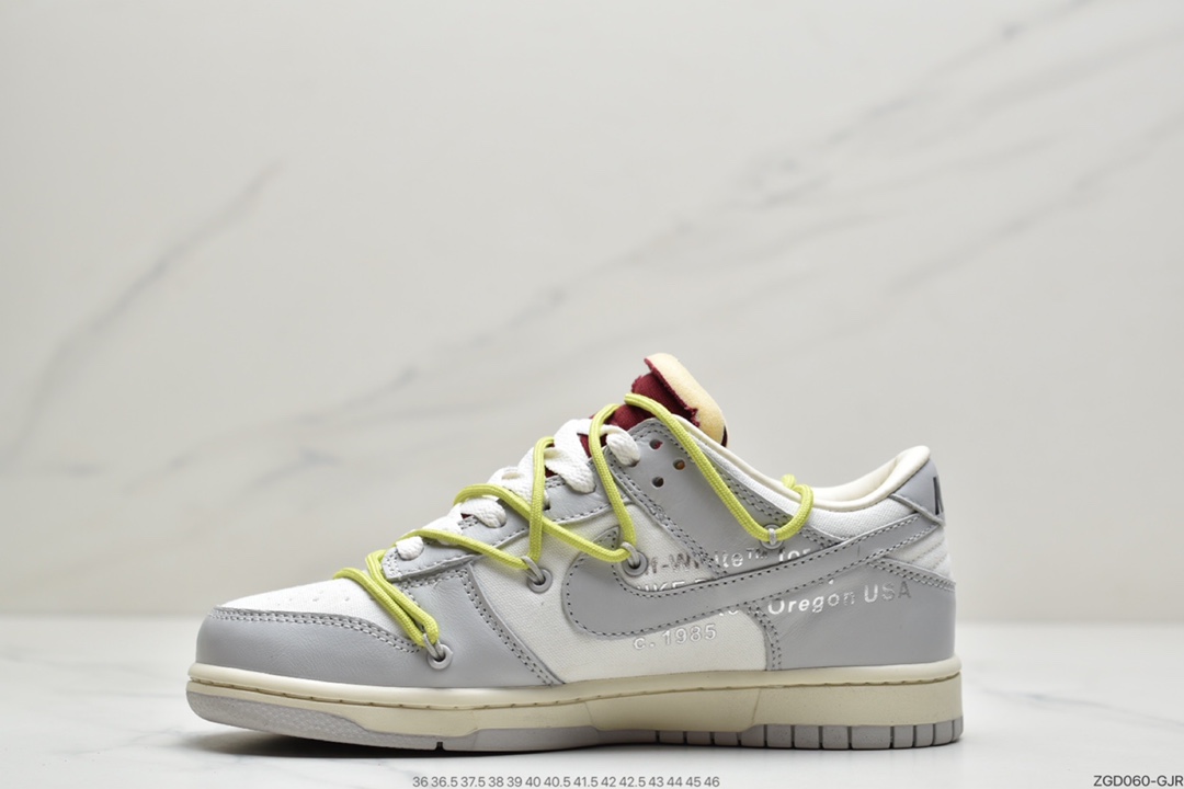 290 VIRGIL ABLOH设计师独立品牌Off-White x Nike SB Dunk Low”The 50”扣篮系列低帮经典百搭休闲运动板鞋 官方货号#DM1602-106