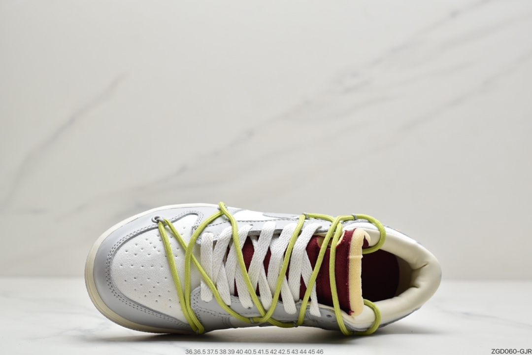 290 VIRGIL ABLOH设计师独立品牌Off-White x Nike SB Dunk Low”The 50”扣篮系列低帮经典百搭休闲运动板鞋 官方货号#DM1602-106