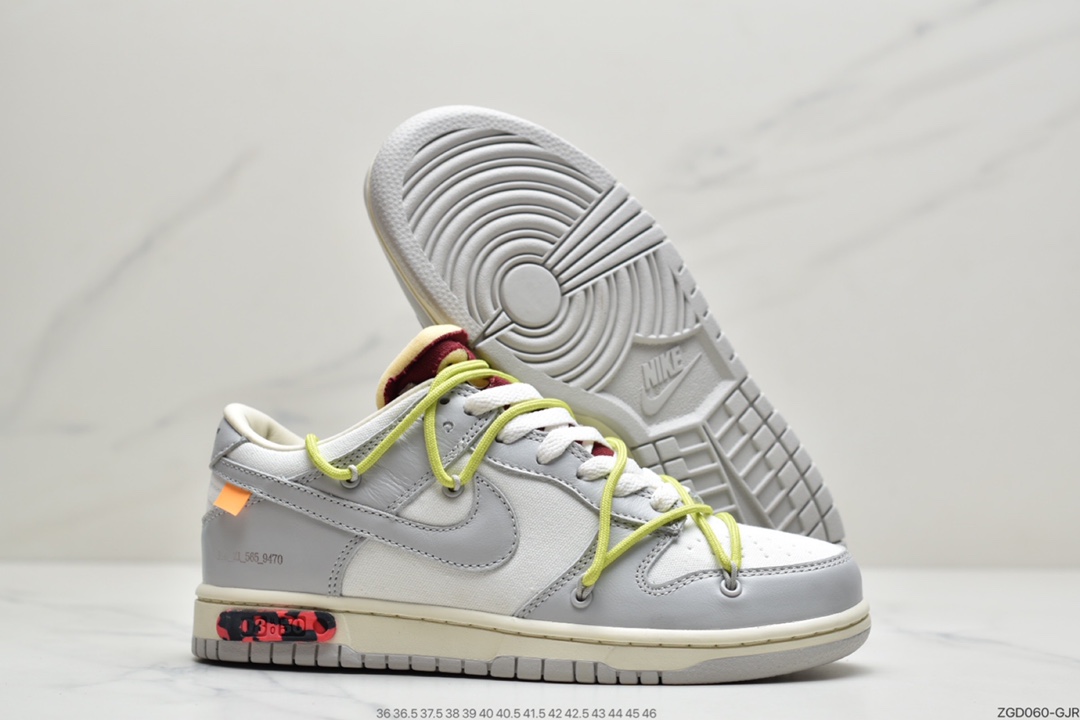 290 VIRGIL ABLOH设计师独立品牌Off-White x Nike SB Dunk Low”The 50”扣篮系列低帮经典百搭休闲运动板鞋 官方货号#DM1602-106
