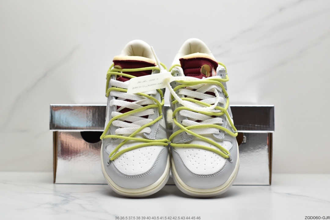 290 VIRGIL ABLOH设计师独立品牌Off-White x Nike SB Dunk Low”The 50”扣篮系列低帮经典百搭休闲运动板鞋 官方货号#DM1602-106