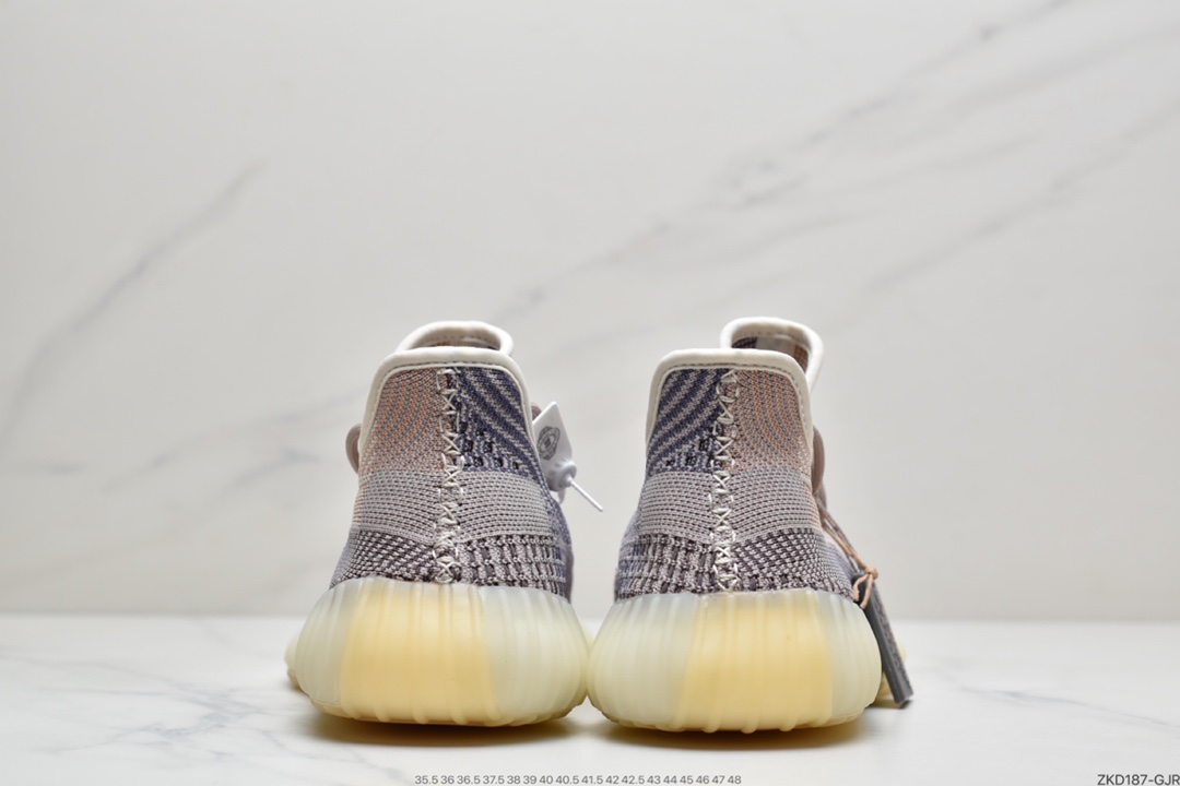 270 联乘侃爷Kanye West x Adidas Yeezy Boost 350 V2”Ash Pearl”椰子百搭轻便爆米花中底休闲运动慢跑鞋“灰珍珠”GY7658