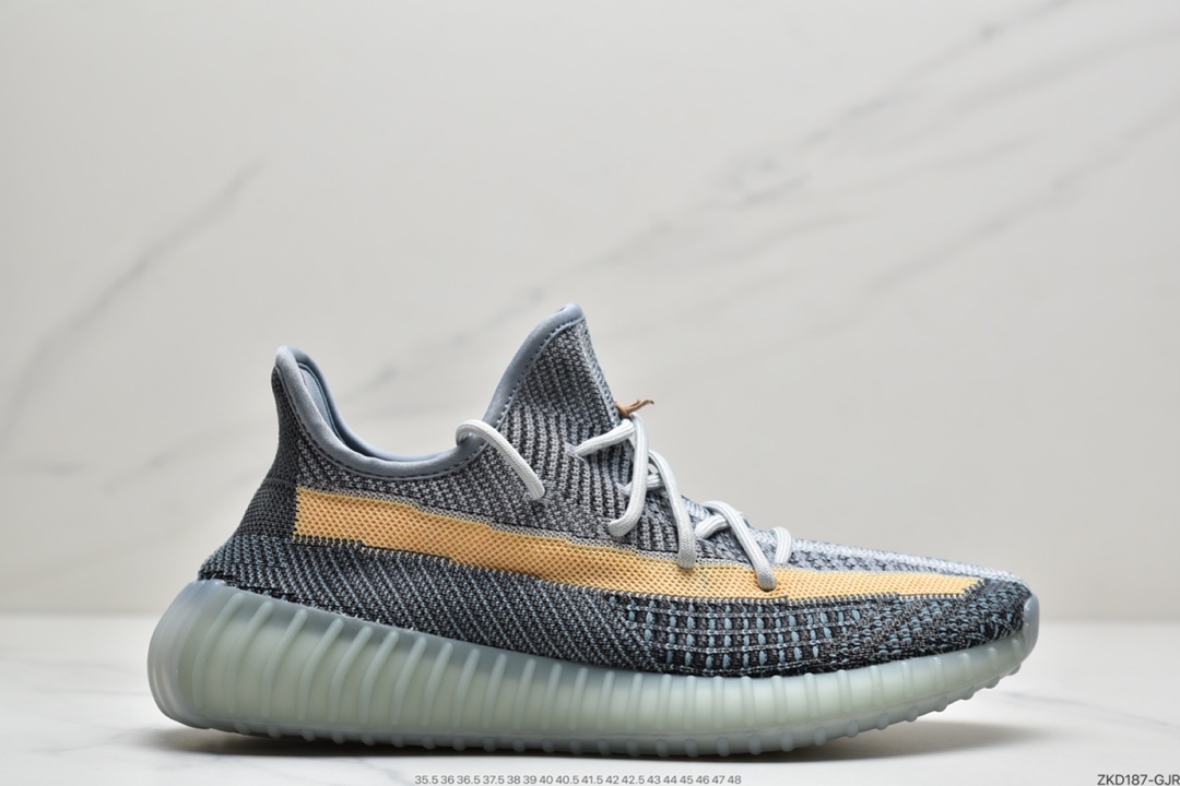 270 联乘侃爷Kanye West x Adidas Yeezy Boost 350 V2”Ash Pearl”椰子百搭轻便爆米花中底休闲运动慢跑鞋“灰珍珠”GY7658