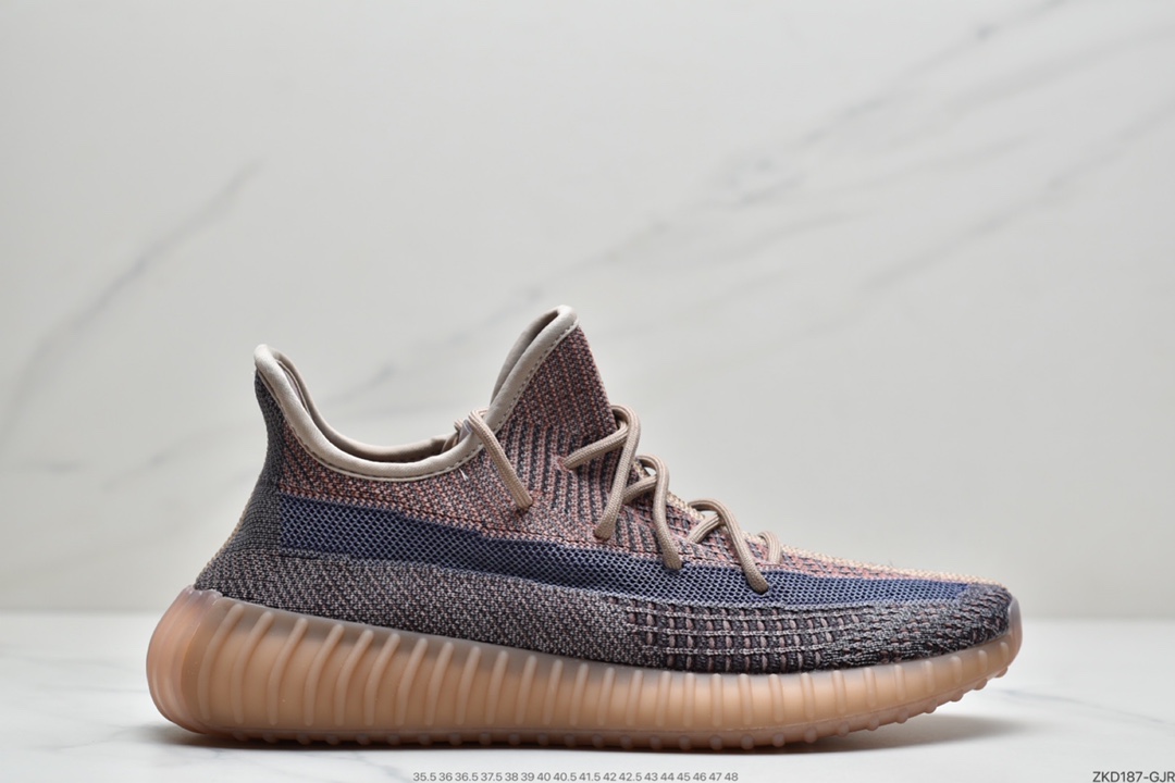 270 联乘侃爷Kanye West x Adidas Yeezy Boost 350 V2”Ash Pearl”椰子百搭轻便爆米花中底休闲运动慢跑鞋“灰珍珠”GY7658
