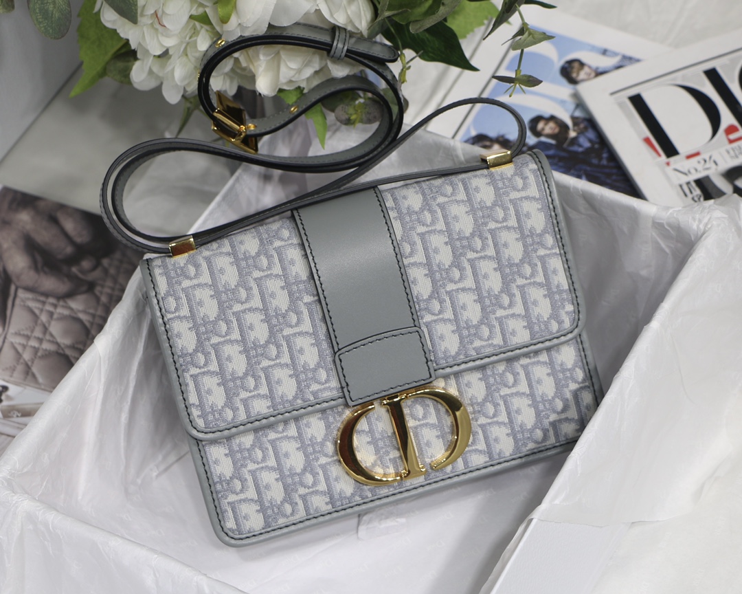Dior 30 Montaigne 蒙田包 Oblique 布料 翻盖 肩背 手拿