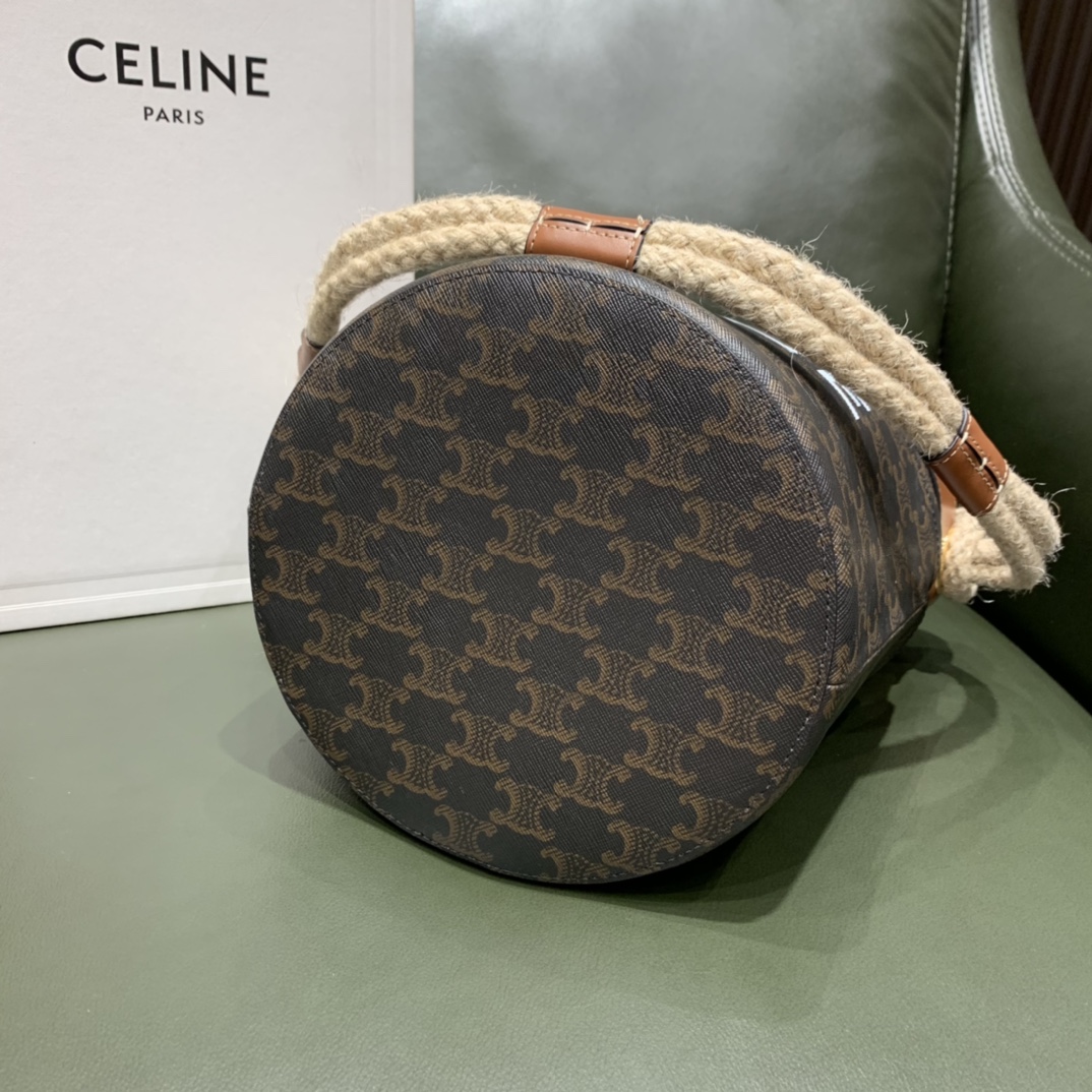 Celine Bucket麻绳水桶包 196272