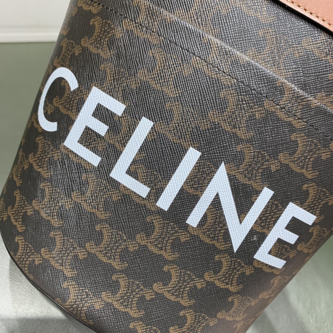 Celine Bucket麻绳水桶包 196272