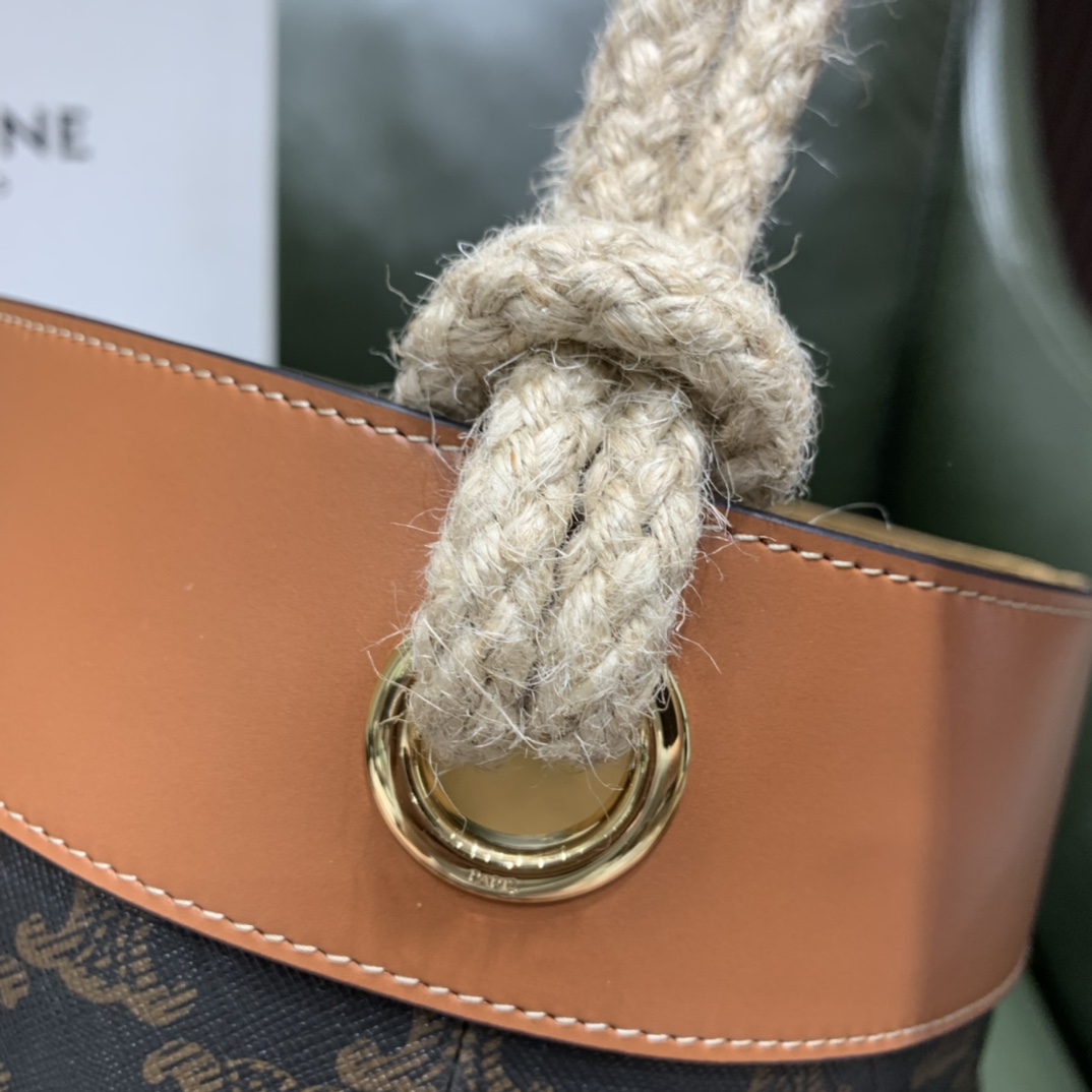 Celine Bucket麻绳水桶包 196272