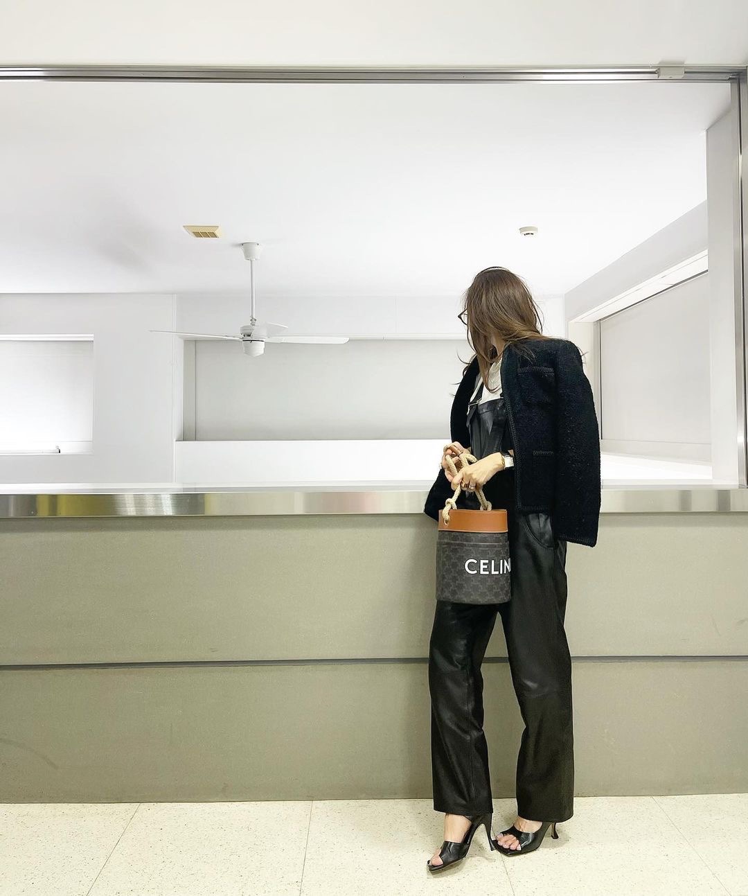 Celine Bucket麻绳水桶包 196272