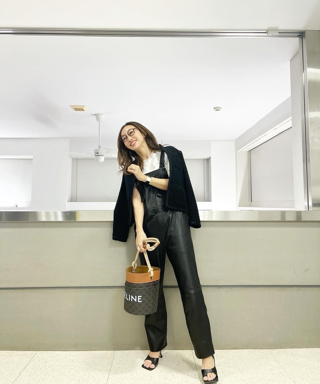 Celine Bucket麻绳水桶包 196272