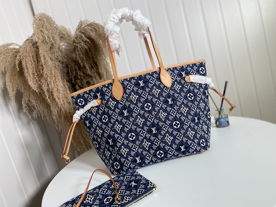 Where to buy High Quality
 Louis Vuitton LV Neverfull Good
 Bags Handbags Embroidery Denim Winter Collection Vintage M57484