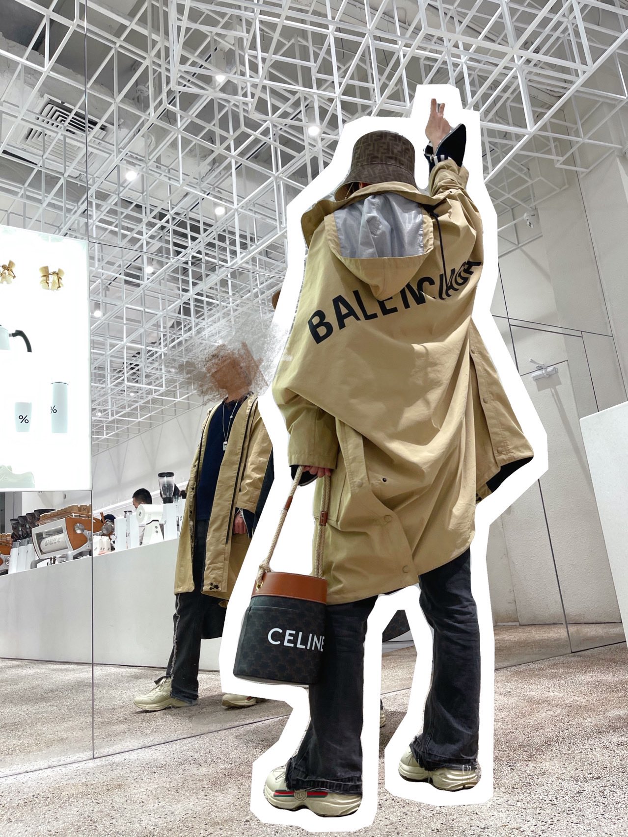 Celine Bucket麻绳水桶包 196272