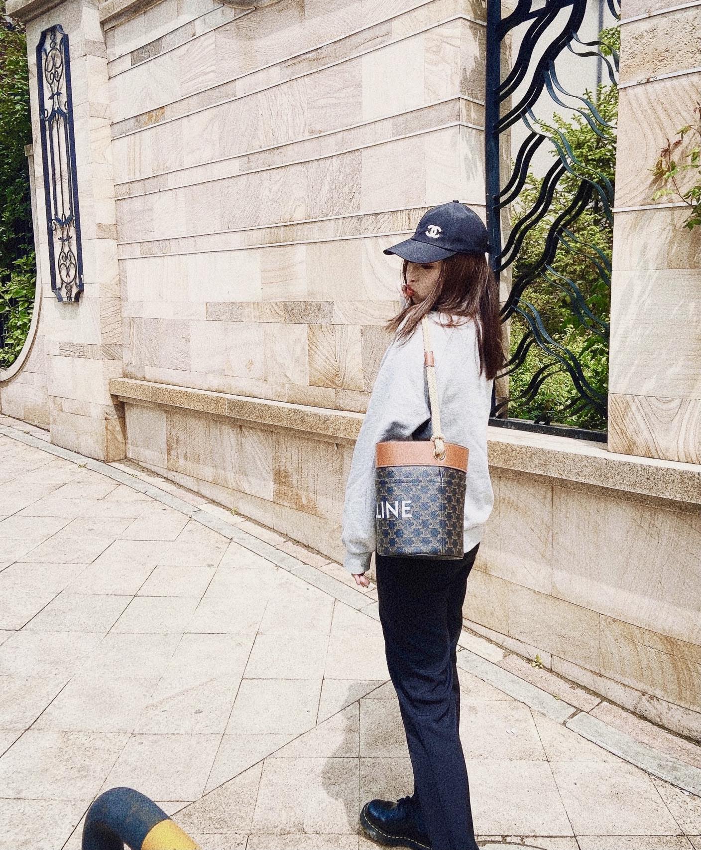 Celine Bucket麻绳水桶包 196272