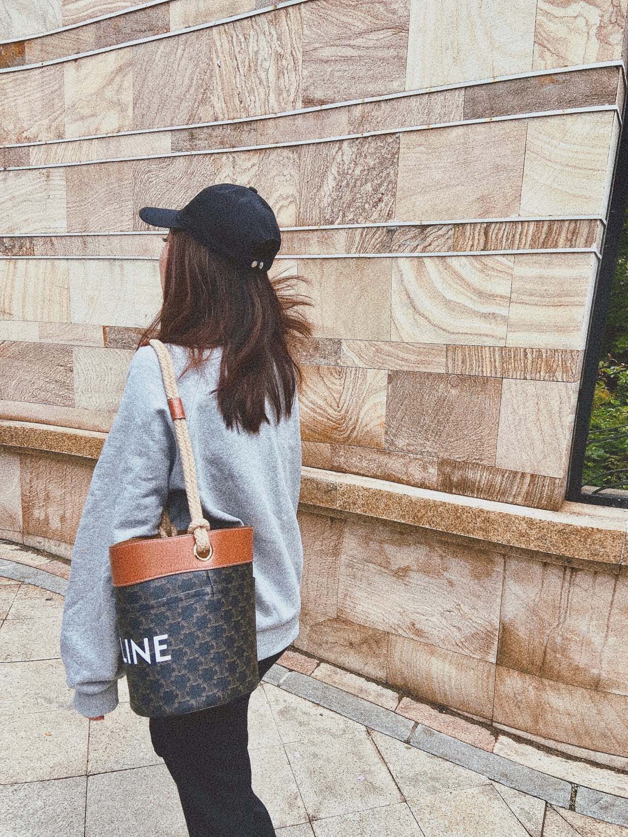 Celine Bucket麻绳水桶包 196272