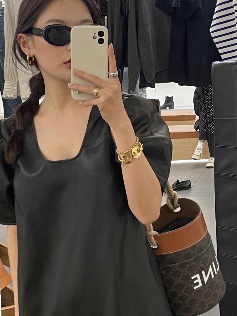 Celine Bucket麻绳水桶包 196272