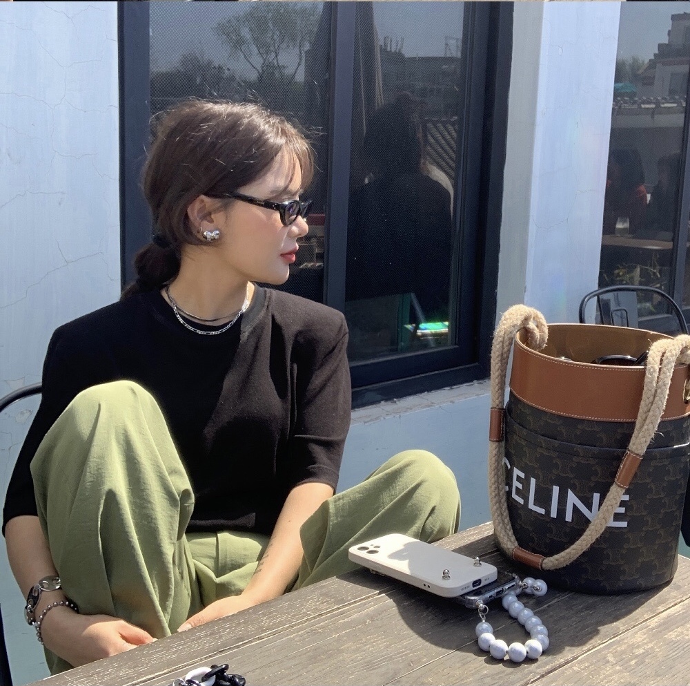Celine Bucket麻绳水桶包 196272