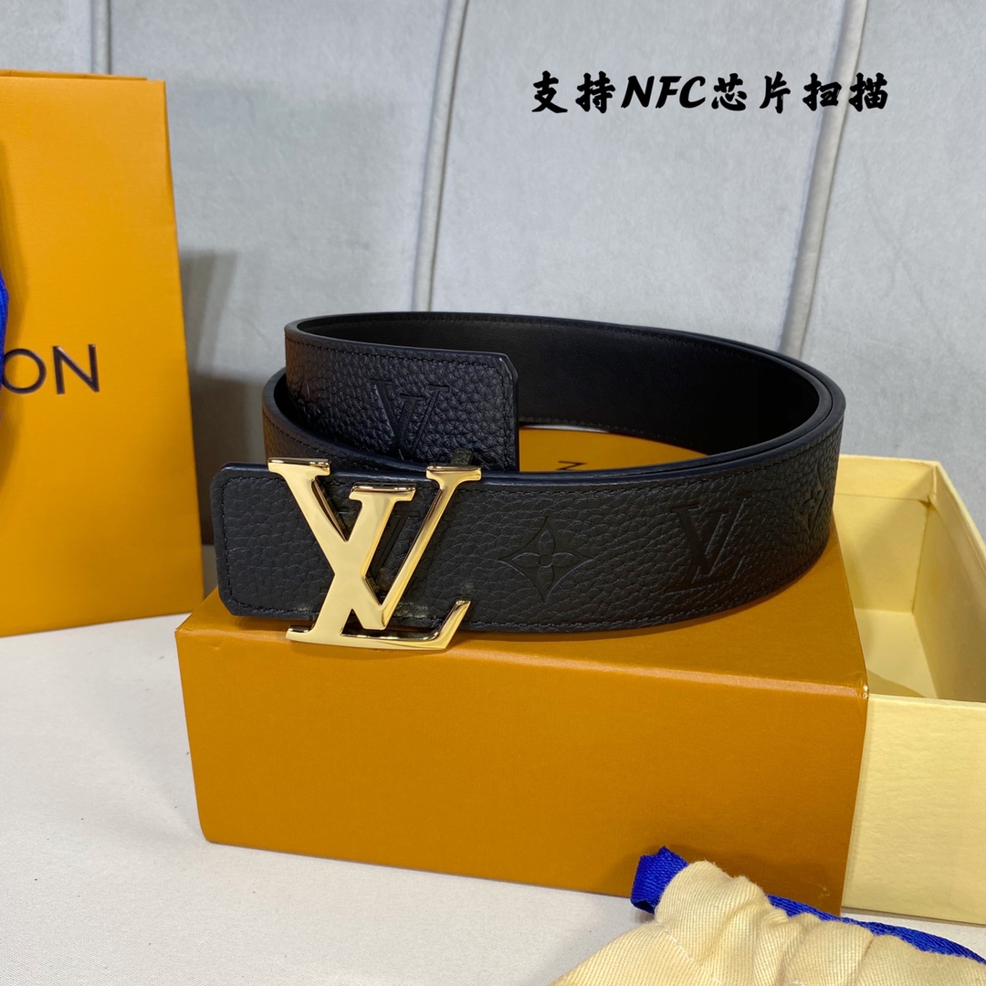 Louis Vuitton Belts Calfskin Cowhide