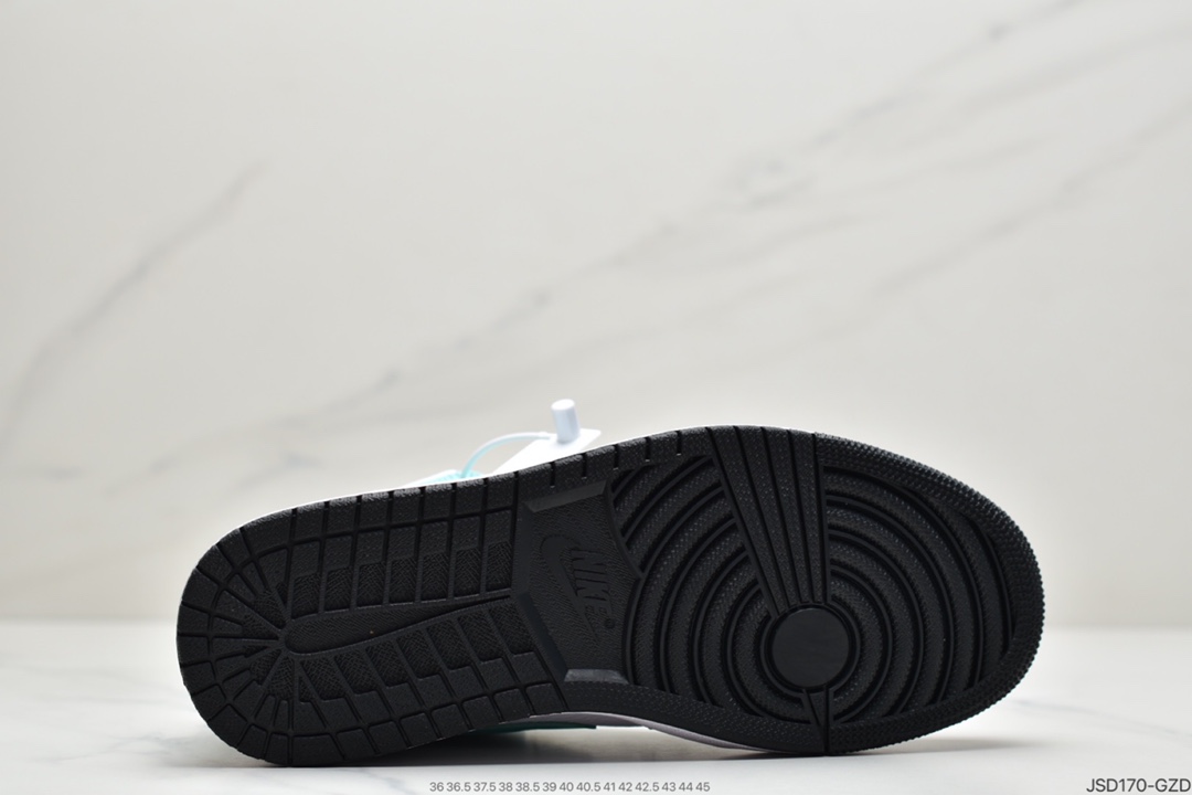 200 耐克NIKE Air Jordan 1 Mid SE”Track Black/Tiffney”AJ1 554724-132