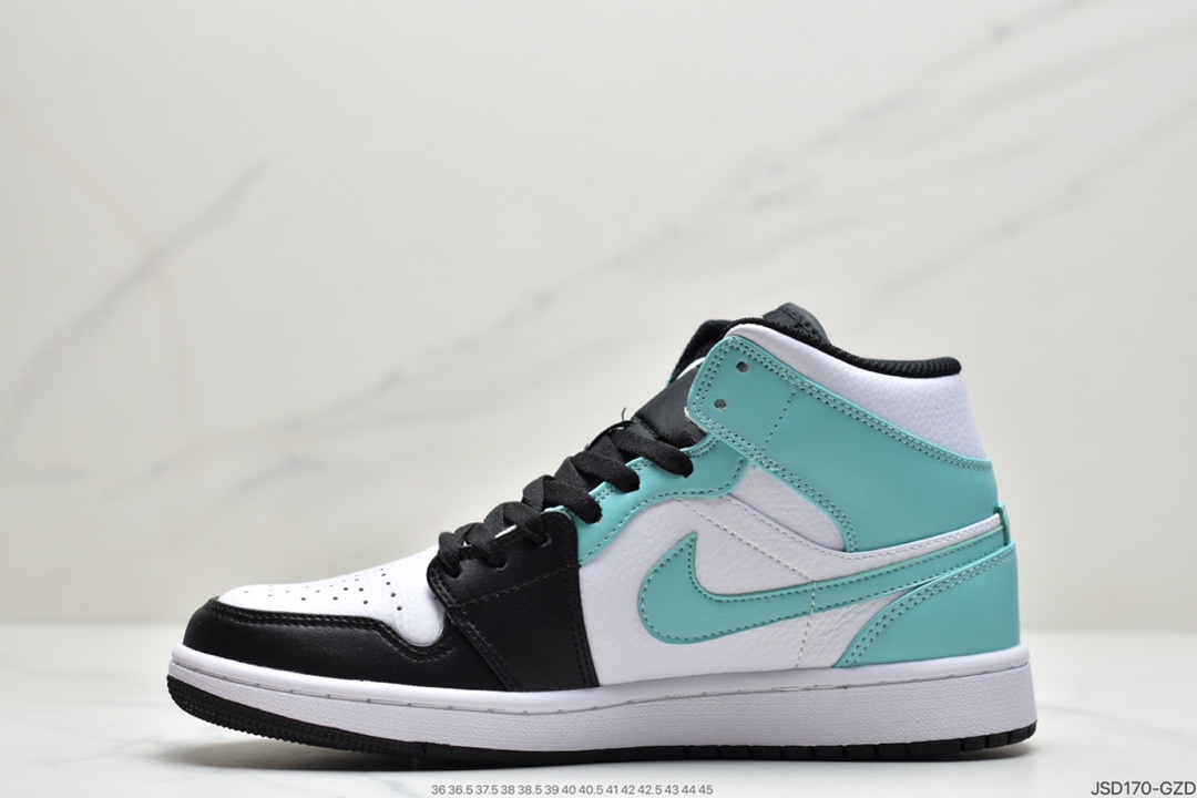 200 耐克NIKE Air Jordan 1 Mid SE”Track Black/Tiffney”AJ1 554724-132