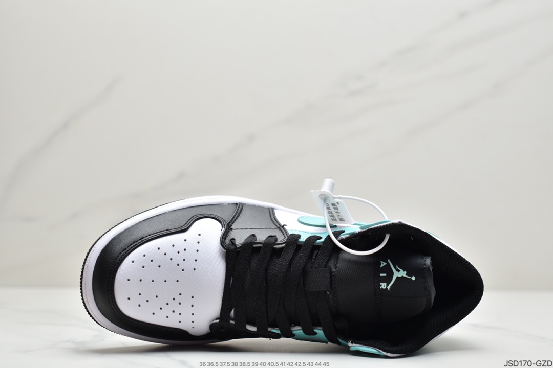 200 耐克NIKE Air Jordan 1 Mid SE”Track Black/Tiffney”AJ1 554724-132