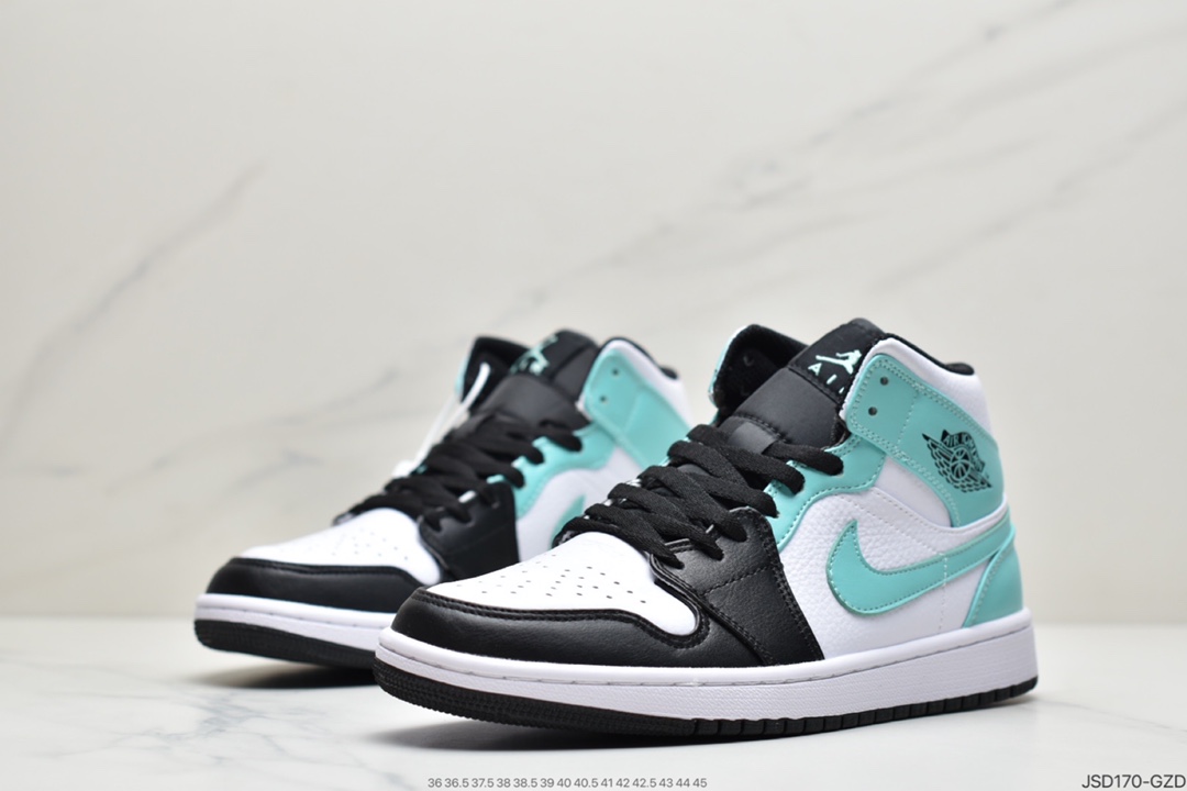 200 耐克NIKE Air Jordan 1 Mid SE”Track Black/Tiffney”AJ1 554724-132