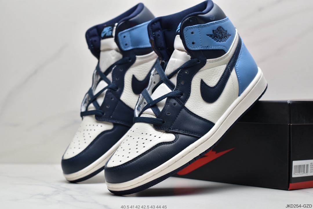 160 乔丹Air Jordan 1 Retro High OGUniversity BlueAJ1代经典复古经典高帮百搭文化篮球鞋555088-134