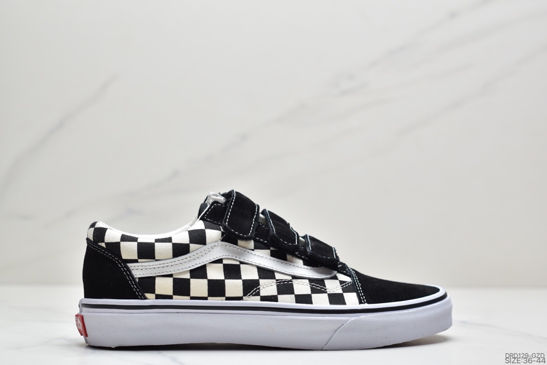 110 万斯Vans Old Skool 万斯魔术贴系列经典黑低帮板鞋 VN0A3D29OIU