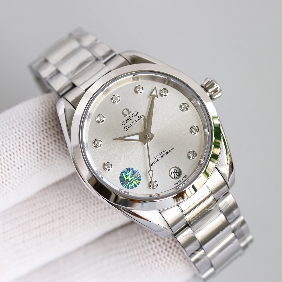 Title: Omega Seahorse 34mm Women’s Watch Review Summary: Omega AP5 Seahorse 34mm watch with gold shell, white crust, and VS’s good faith; a perfect gift - 图片 7