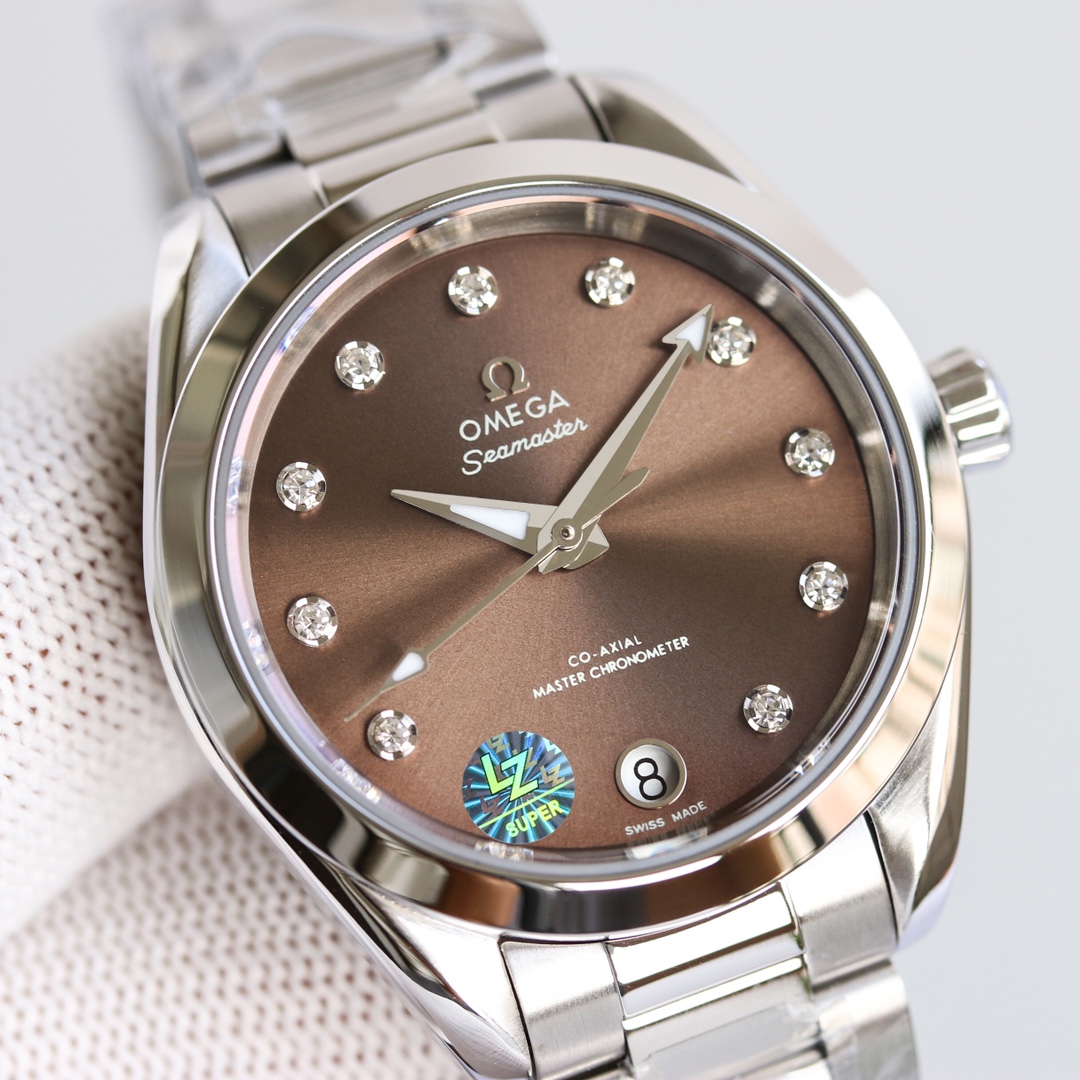 Title: Omega Seahorse 34mm Women’s Watch Review Summary: Omega AP5 Seahorse 34mm watch with gold shell, white crust, and VS’s good faith; a perfect gift - 图片 3