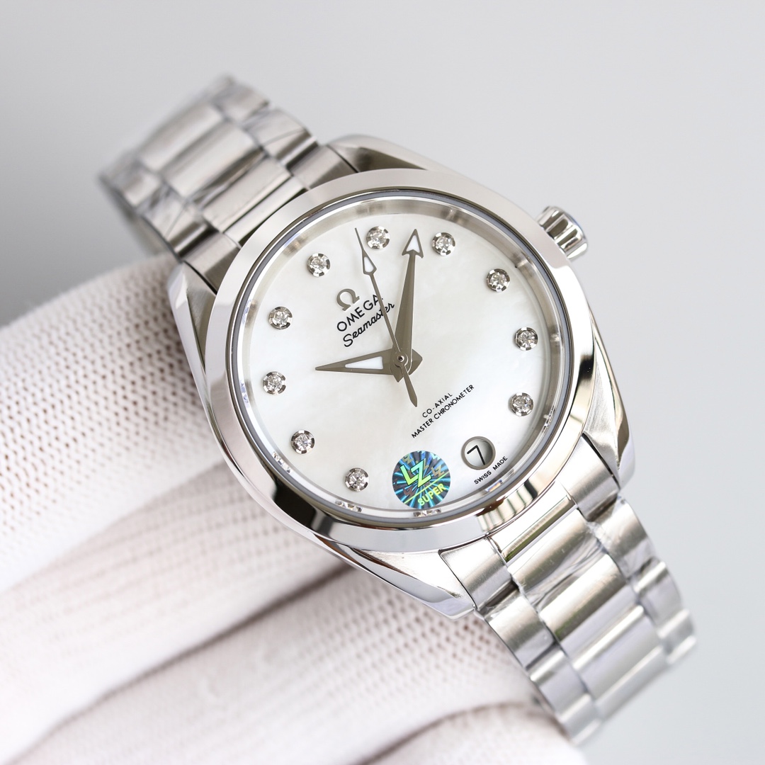 Title: Omega Seahorse 34mm Women’s Watch Review Summary: Omega AP5 Seahorse 34mm watch with gold shell, white crust, and VS’s good faith; a perfect gift