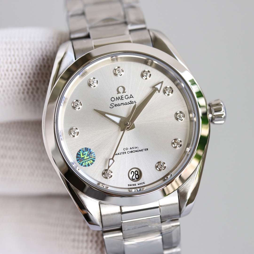 Title: Omega Seahorse 34mm Women’s Watch Review Summary: Omega AP5 Seahorse 34mm watch with gold shell, white crust, and VS’s good faith; a perfect gift - 图片 8