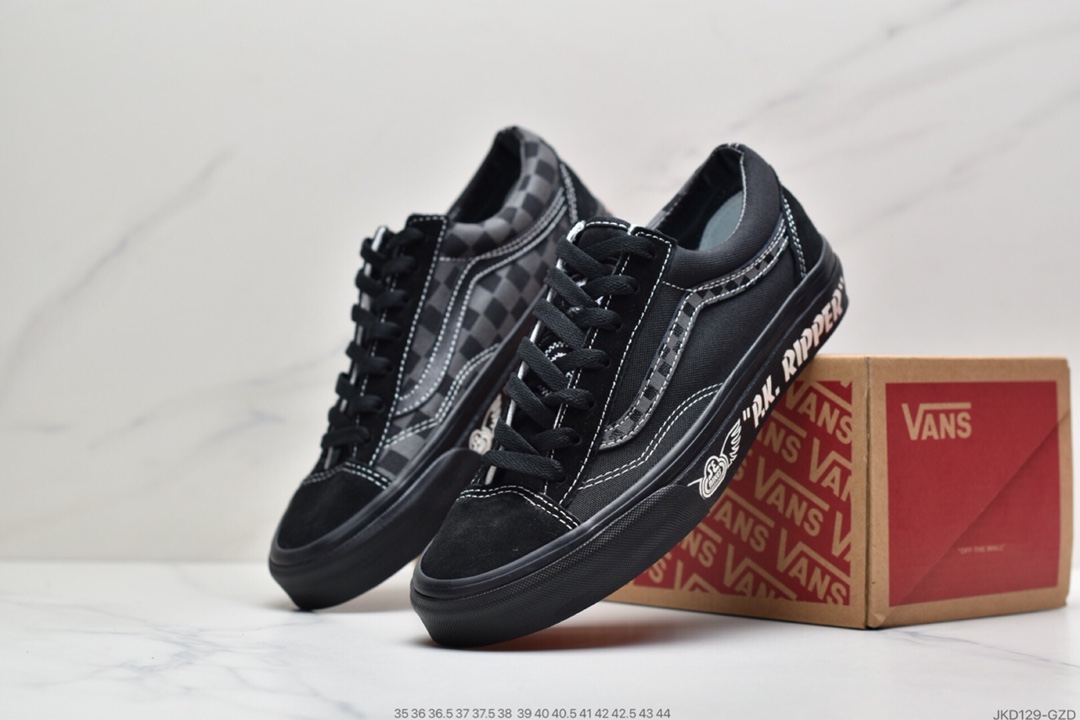 160 万斯Vans Style 36 小头拼接低帮情侣休闲板鞋帆布鞋