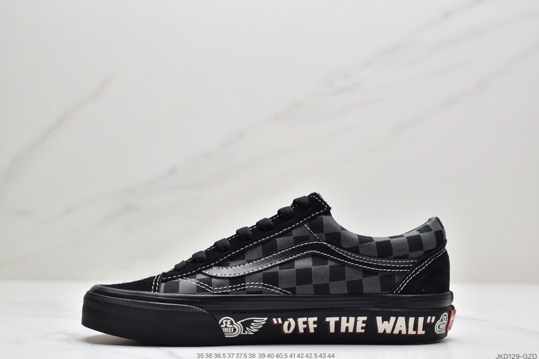 160 万斯Vans Style 36 小头拼接低帮情侣休闲板鞋帆布鞋