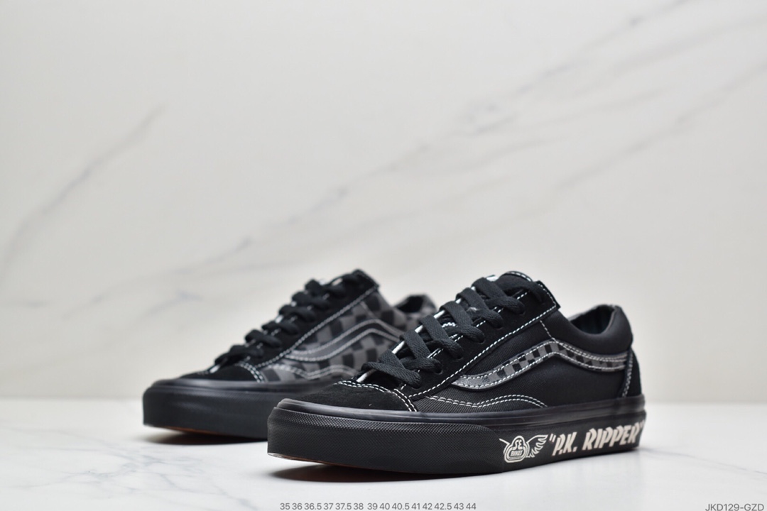 160 万斯Vans Style 36 小头拼接低帮情侣休闲板鞋帆布鞋