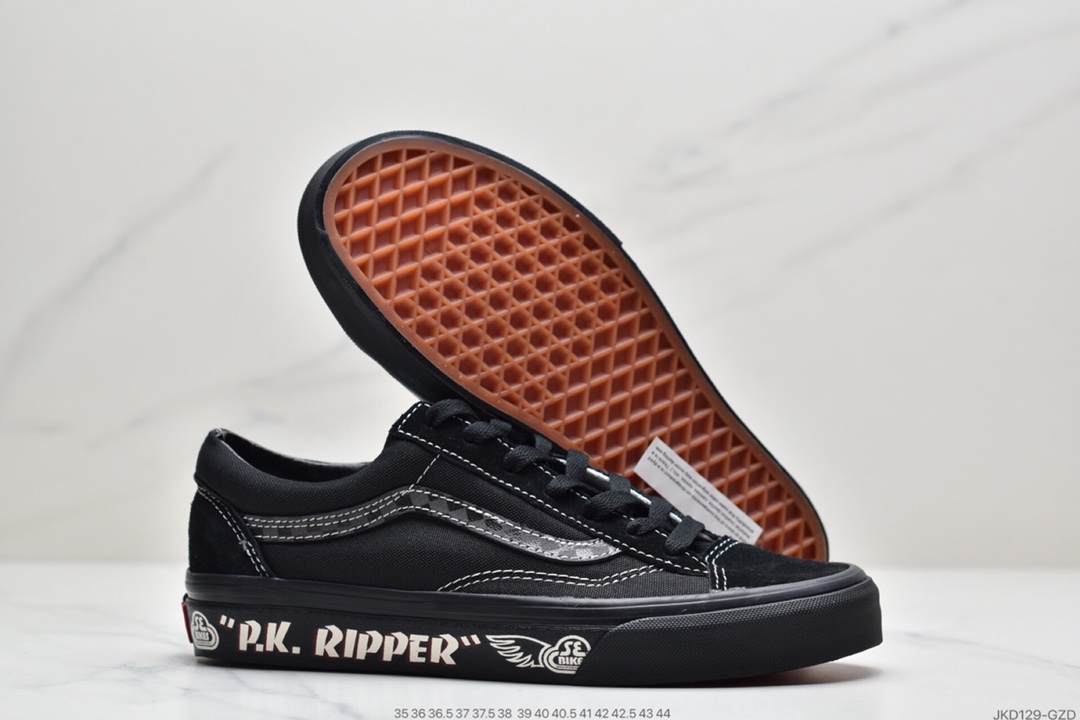 160 万斯Vans Style 36 小头拼接低帮情侣休闲板鞋帆布鞋