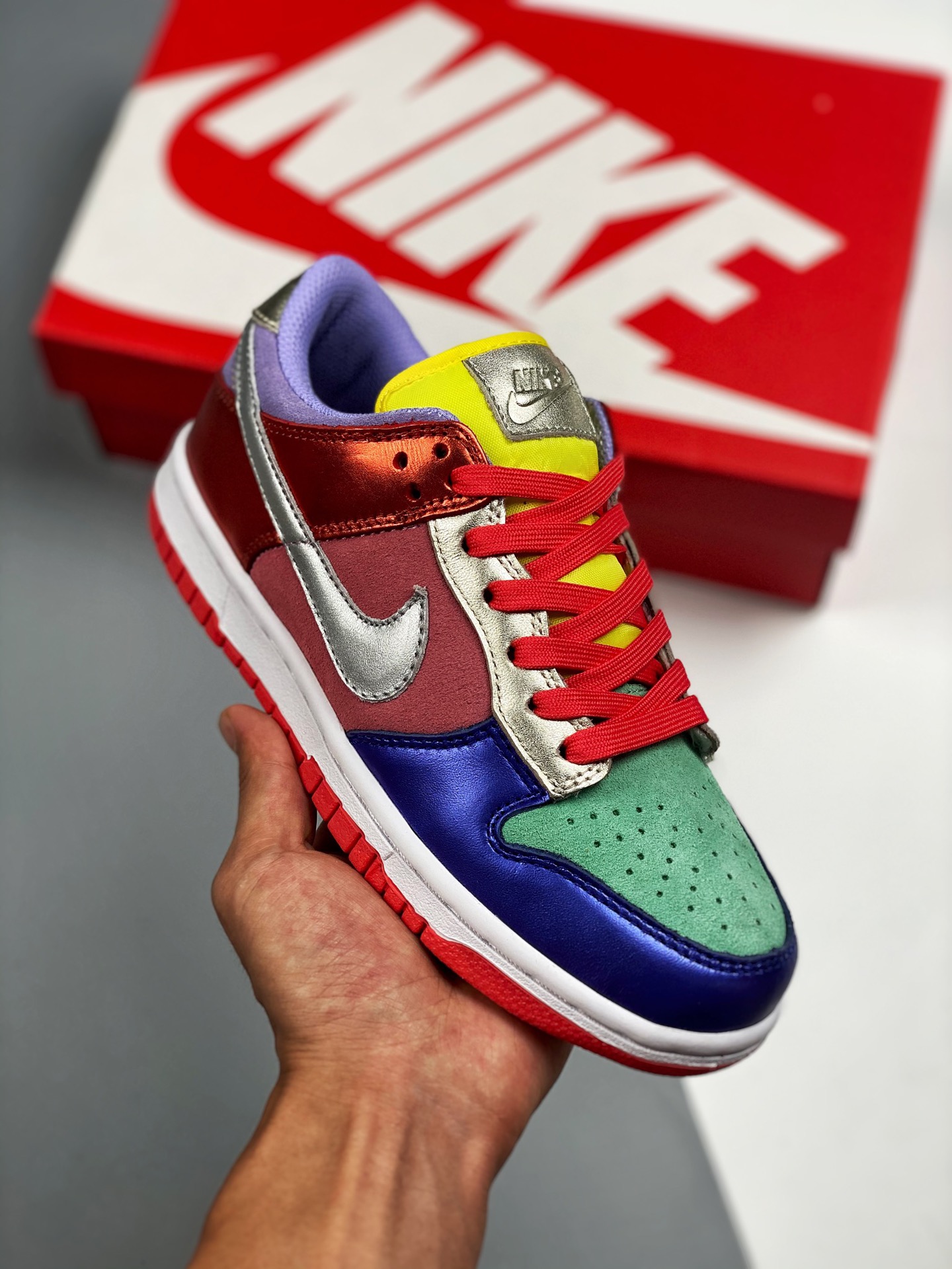 NK Dunk Low color block mismatched, from a top factory, highly recommended👏 Original top-layer materials, exclusive la…