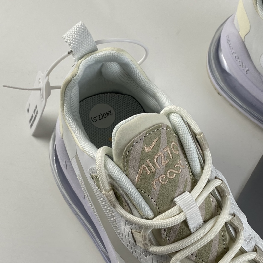 P160 Nike Air Max 270 React 新款 高频网面机能半掌气垫缓震跑步鞋 CV8815-100