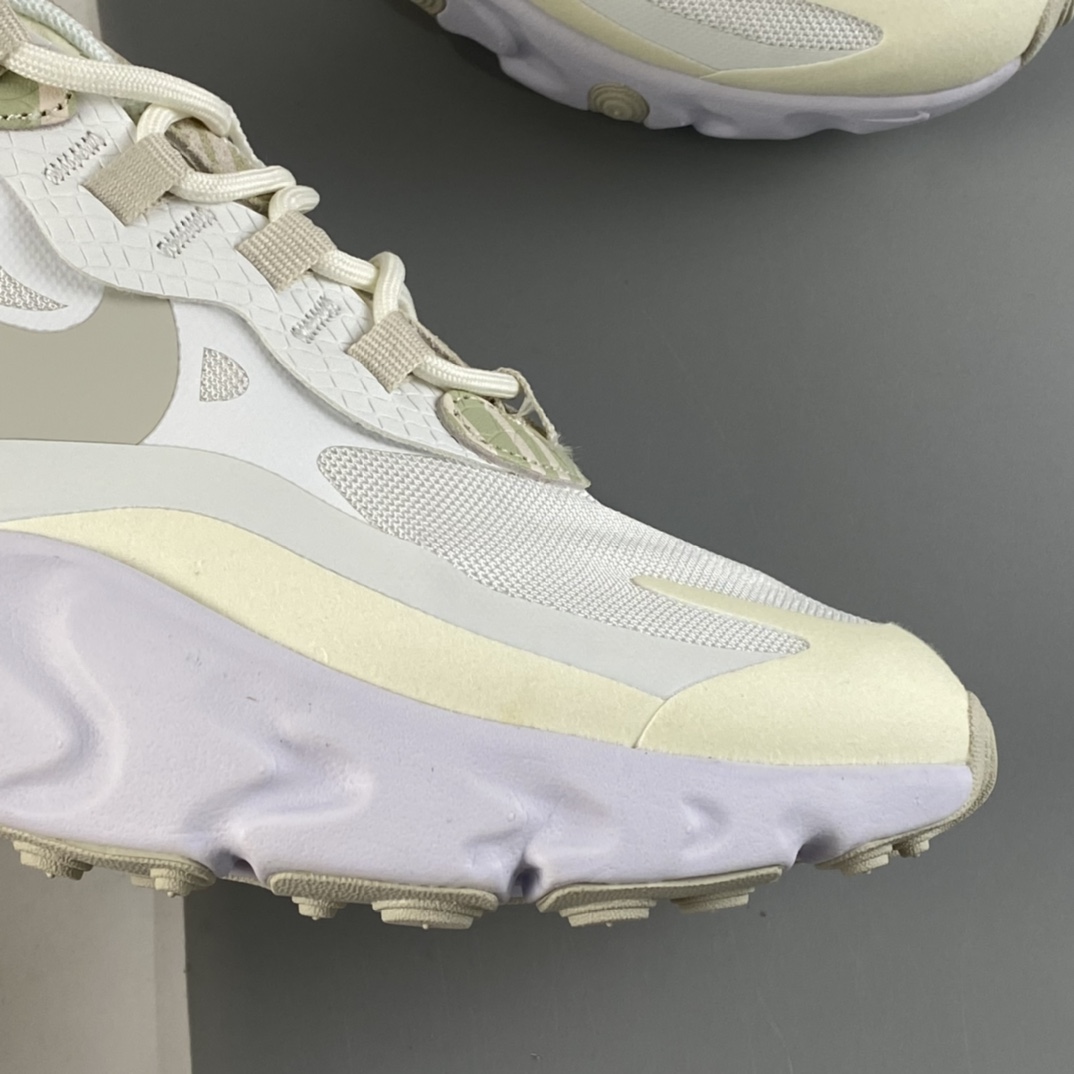 P160 Nike Air Max 270 React 新款 高频网面机能半掌气垫缓震跑步鞋 CV8815-100
