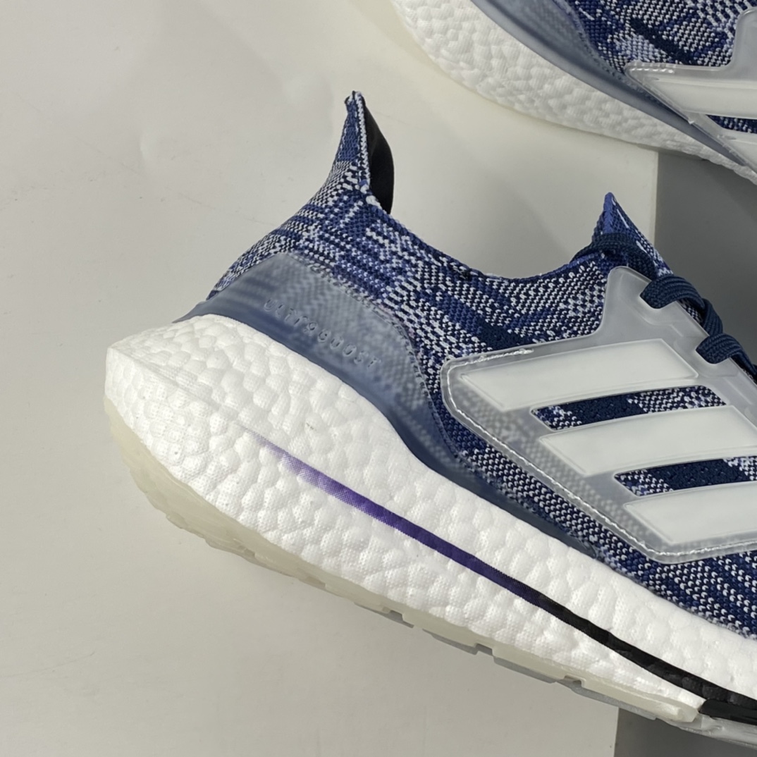 P200 AD UltraBoost 21 加厚爆米花袜套式针织鞋面休闲运动慢跑鞋 FX7729